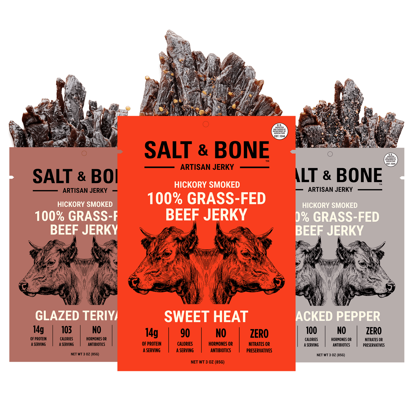 Salt & Bone Grass-Fed Beef Jerky Bundle